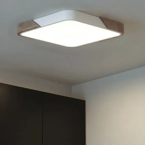 Brilagi - stmievateľné LED svietidlo PILANA LED/60W/230V dub/biela 56x56 cm + DO
