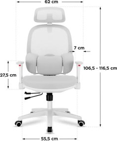 Detská otočná stolička Mark Adler Junior 6.3 Grey