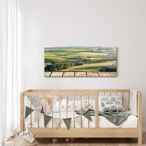 Obraz - Výhľad na krajinu (120x50 cm)