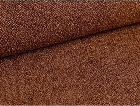 Čalúnená dvojlôžková posteľ s úložným priestorom s roštom 140x200 cm v tehlovej farbe Eric – Micadoni