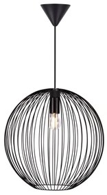 Nordlux - Luster na lanku BERONI 1xE27/60W/230V čierna