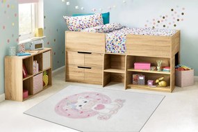 Dywany Łuszczów, Detský kusový koberec Bambino 1128 Unicorn, 80x150, ružová, detská izba