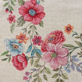 GOBELÍNOVÝ OBRUS FLORIS 140X180 CM VZOROVANÁ