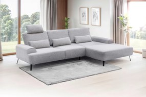 XXXLutz ROHOVÁ SEDAČKA, textil, svetlosivá MID.YOU - Sedačky - 000694007702