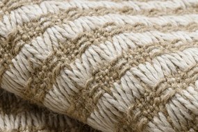 Koberec JUTE 3650 so strapcami krémový / béžový