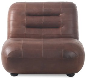 Hnedé kožené kreslo Wyatt – Dutchbone