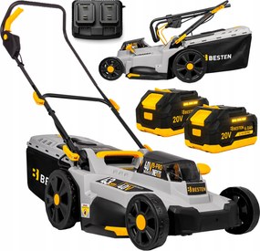 Akumulátorová Bezkartáčová Kosačka 43 CM Na Trávu 2 X Akumulátor 12 Ah, Výkonná Besten