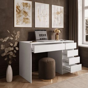 PISACÍ STÔL ORLANDO BIELY MATNÝ