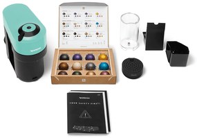 Kapsulový kávovar Krups Nespresso Vertuo Pop XN920410 menta (použité)