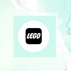 Štítok, nálepka do detskej izby, čierna na bielom podklade - Lego, Duplo