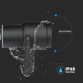 LED Vonkajšia lampa LED/12W/230V 3000K čierna IP65