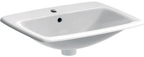 Geberit Selnova zápustné umývadlo 55x45 cm otvor pre batériu uprostred 500.306.01.1