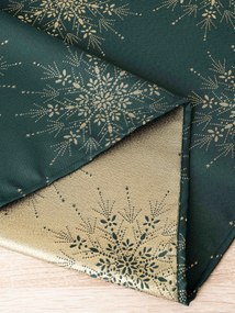 Lurexová Vianočná servítka Zelený večer - 40 × 40 cm