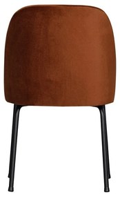 Zamatové jedálenské stoličky v súprave 2 ks v tehlovej farbe Vogue – WOOOD