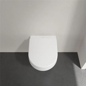 VILLEROY &amp; BOCH Architectura Compact WC sedátko s poklopom, s funkciou QuickRelease a Softclosing, biela alpská, 9M66S201