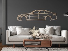 drevko Obraz na stenu BMW M5 Competition Rozmer obrazu: 24,5 x 86 cm, Farba dekorácie: Čierna