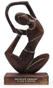 Drevená soška Jóga 27cm
