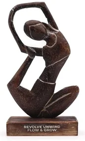 Drevená soška Jóga 27cm