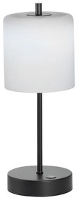 Čierno-biela LED stmievateľná stolová lampa (výška 34,5 cm) Riva – Fischer &amp; Honsel
