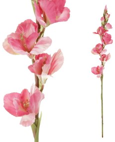 Umelá kvetina Gladiola ružová, 10 x 85 x 10 cm
