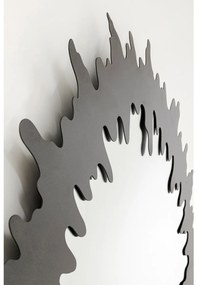 Sunbeam nástenné zrkadlo čierne Ø120 cm