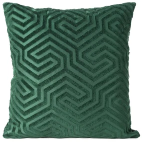 DEKORAČNÁ OBLIEČKA NA VANKÚŠ PIERRE CARDIN INGA 40X40 CM TMAVOZELENÁ