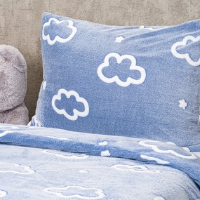 4Home Svietiace obliečky mikroflanel Cloud, 140 x 200 cm, 70 x 90 cm