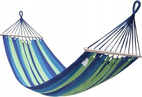 Hojdacia sieť Hamaka 260 x 150 cm zeleno-modrá