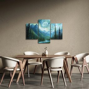 Obraz - Krajina s nádychom Van Gogha (90x60 cm)