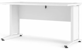 Biely písací stôl PRIMA OFFICE bez zásuvky 80400