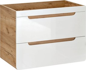 Comad Kúpeľňová skrinka pod umývadlo Aruba White 60 dub craft/biela