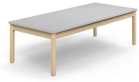 Stôl DECIBEL, 1800x800x530 mm, akustický HPL - šedá