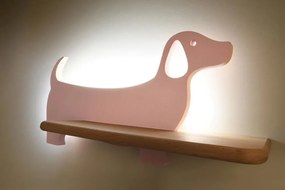 Candellux Nástenné svietidlo policové 5W, ružový pes - s napájacím káblom 21-01030