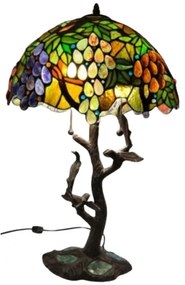 Lampa Tiffany stolová WINE OVAL 42*64