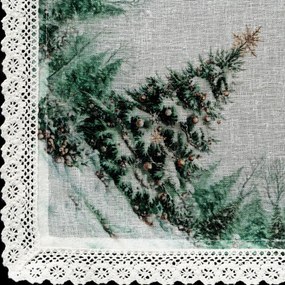 VIANOČNÝ OBRUS XMAS9 85X85 CM VZOROVANÁ