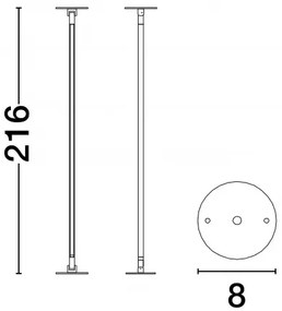 LED čierne moderné stropné svietidlo Sima 216