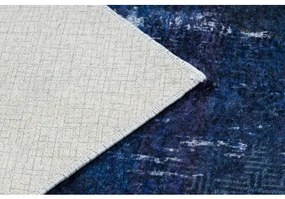 MIRO 51676.813 umývací koberec Grécky vintage, rám protišmykový - tmavomodrá Veľkosť: 120x170 cm