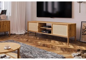 TV stolík z dubového dreva 204x64 cm Pola - The Beds