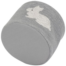Sivý bavlnený organizér Kindsgut Bunny, ø 16 cm