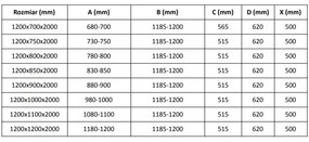 Mexen Velar L, sprchový kút s posuvnými dverami 120 x 90 cm, 8mm číre sklo, chrómová, 871-120-090-03-01