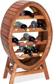 Drevený vínny stojan Wine Shop 49cm x 30cm x 89cm