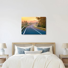 Obraz - Cesta pri východe slnka (70x50 cm)