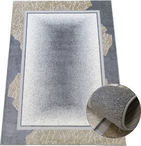 BE Koberec Siesta 1151 BEIGE GREY – sivý obdĺžnikový Rozmer: 140x190 cm