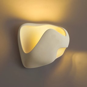 Nástenná lampa Japandi krémová 30 cm - Pietra