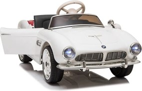 LEAN CARS BMW Retro biele auto na batérie