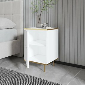 Nočný stolík Imaj White and Gold