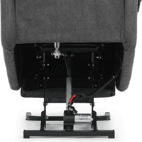 Polohovacie kreslo sivé, elektrické TV-L8963 GREY2