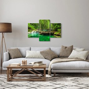Obraz - Zelený vodopád (90x60 cm)