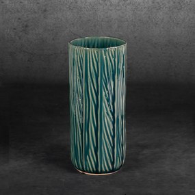 REA Dekoratívna váza 12x28 cm zelená