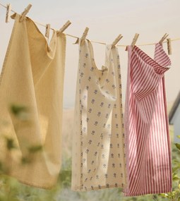 Ib Laursen Bavlněná utěrka Elisabeth / Blue Flowers 50 x 70 cm